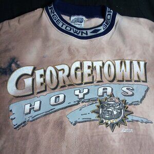 Vintage 90s Georgetown Hoyas Reverse Dye T-Shirt